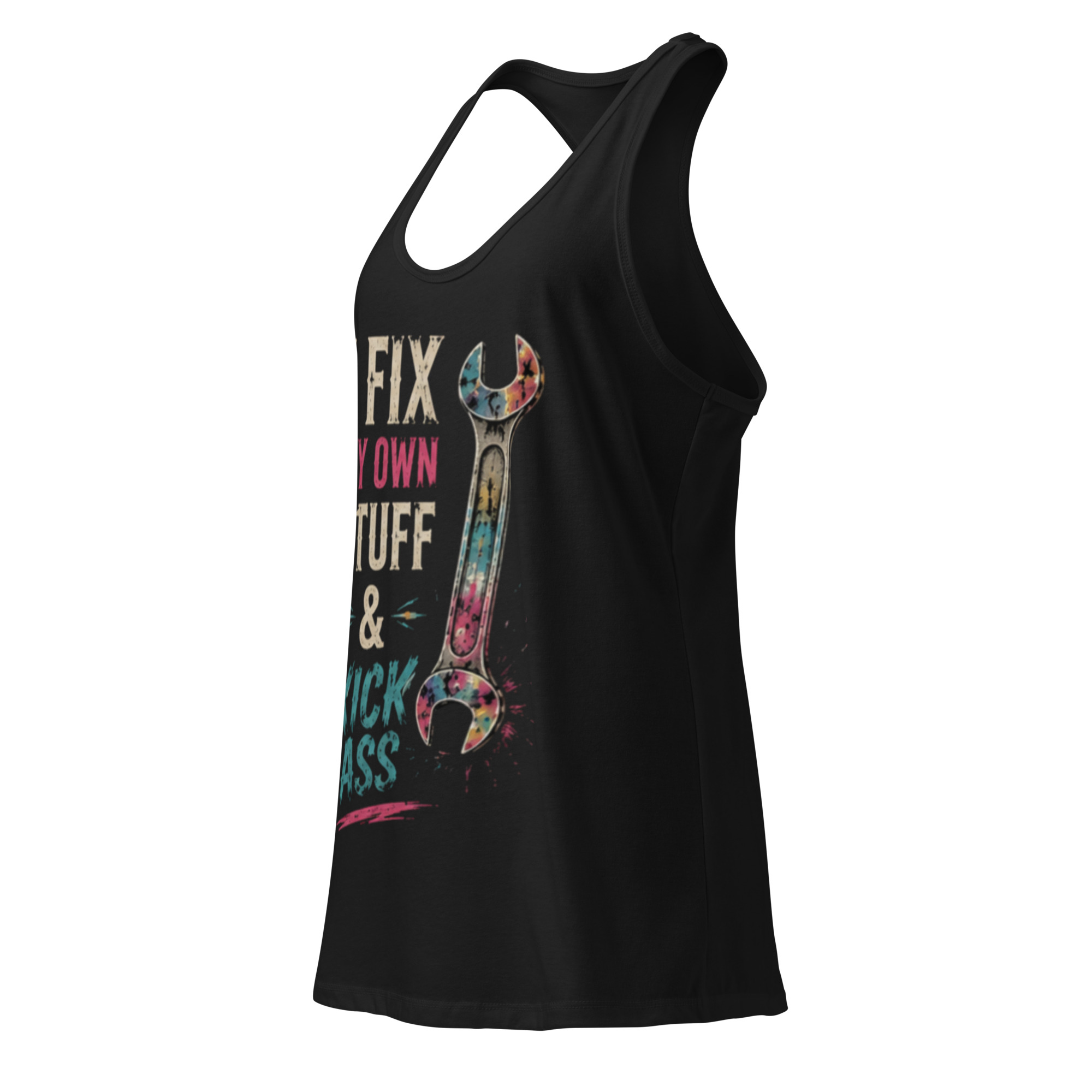 Women’s fitted racerback tank top - Image 4